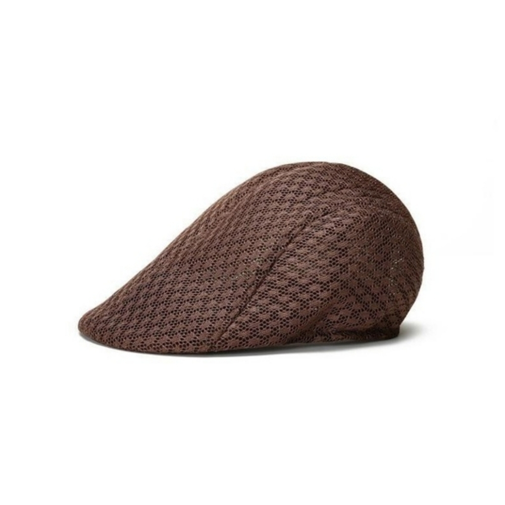 UNISEX flat mesh beret CAP golf cabbie HAT newsboy - Picture 7 of 8
